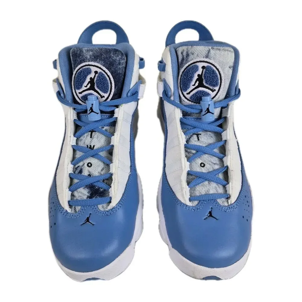 Nike Air Jordan 6 Rings Boys Size 6.5Y Carolina Blue Athletic Shoes DM8956-100